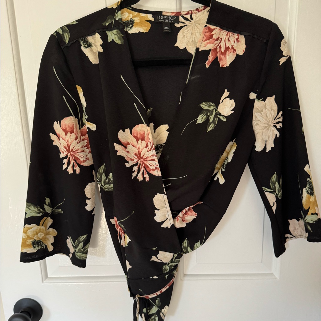 Vintage Topshop Wrap Shirt